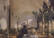 John Singer Sargent Breakfast in the Loggia (mk18) china oil painting reproduction